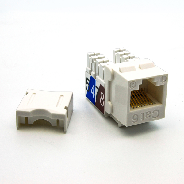 Bestlink Netware CAT6 RJ45 110 Type Keystone Jack- White 101702WT